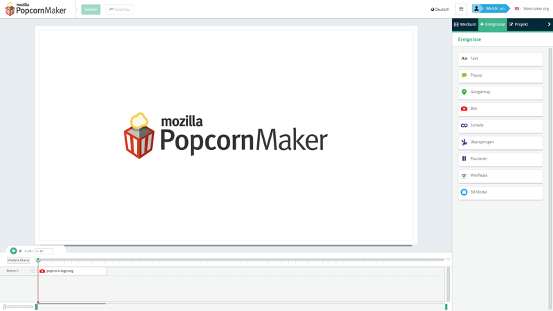 Datei:Screenshot, Popcorn Maker.png
