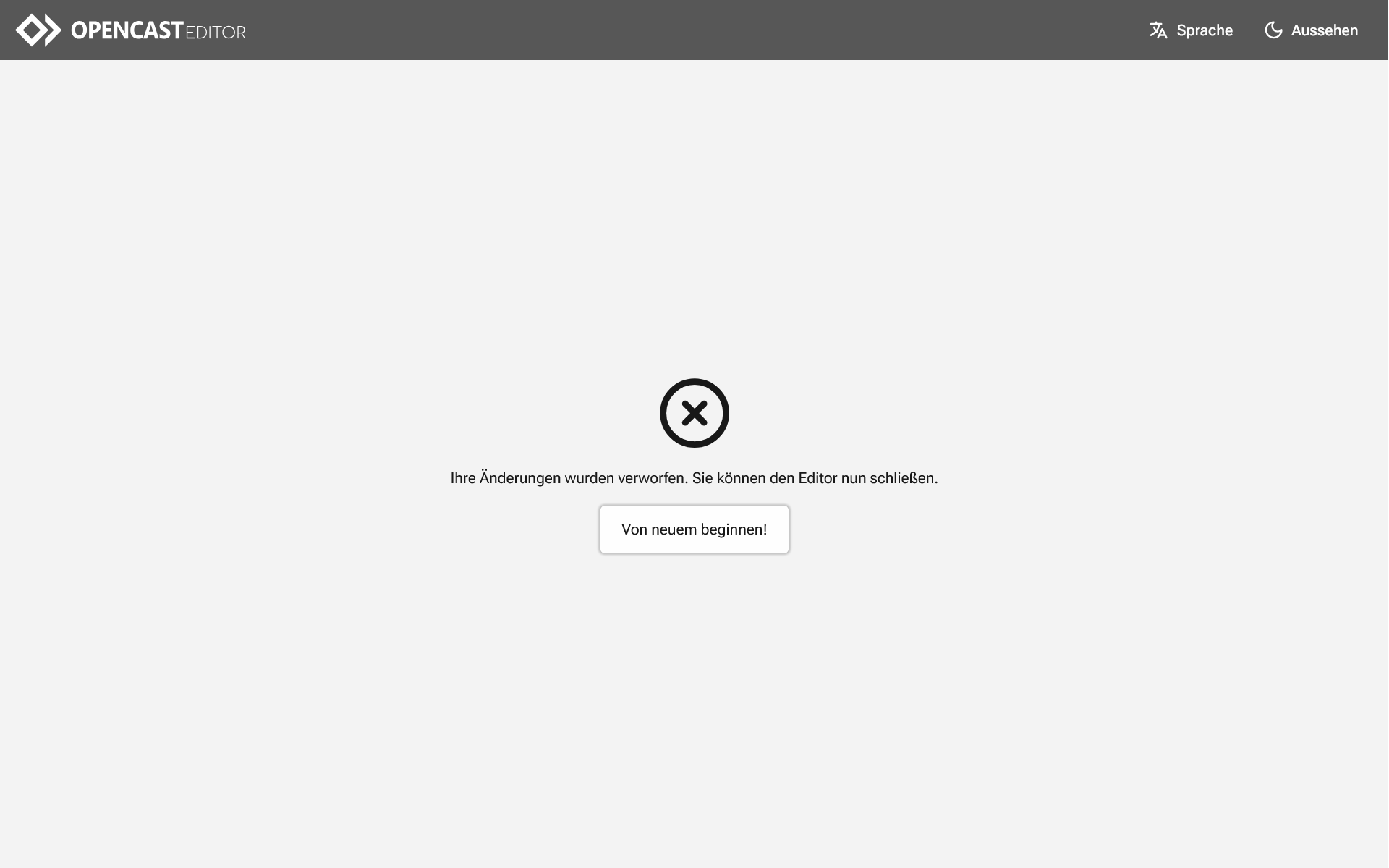 Änderungen verworfen
