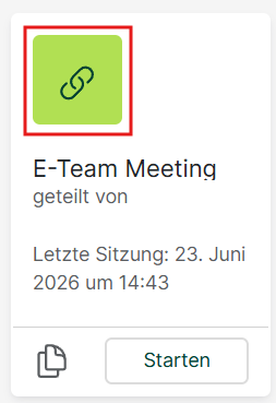 Raum, dessen Zugriff mit Ihnen geteilt wurde