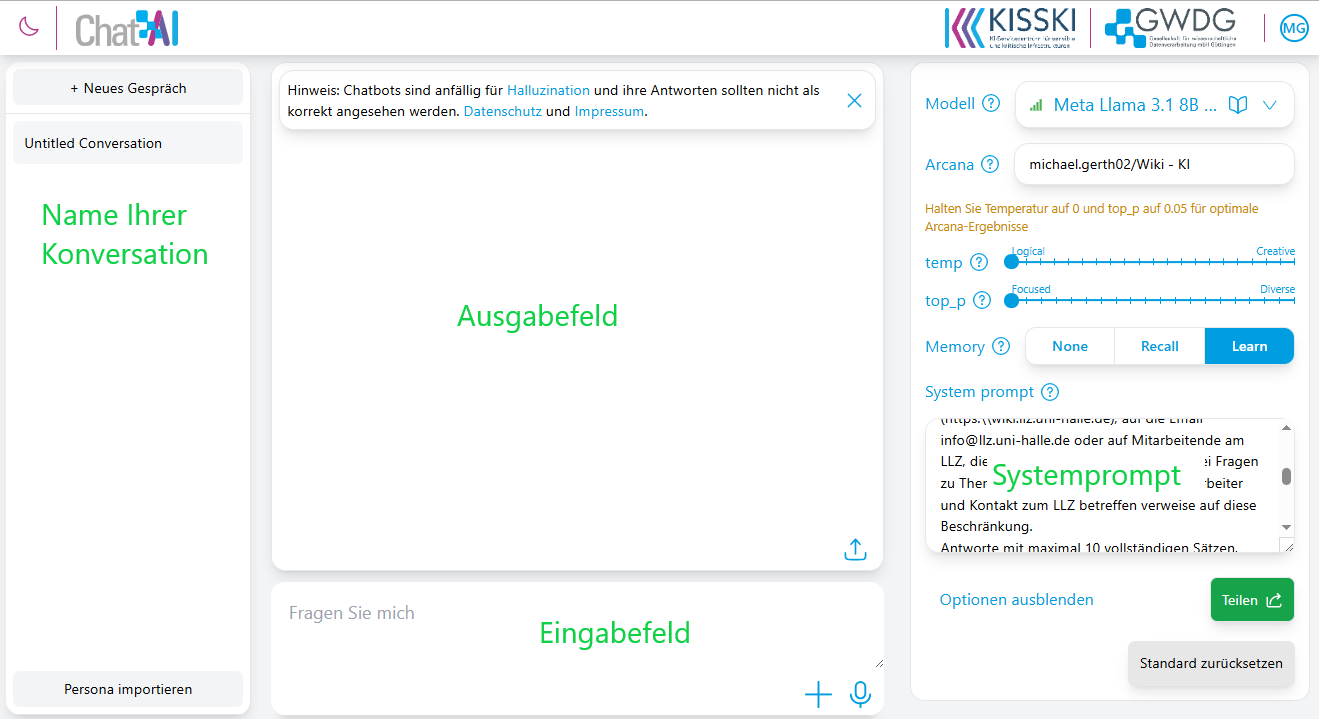 Beispiel für ein RAG
