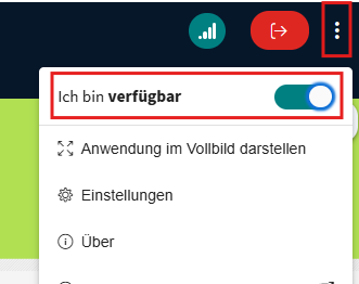 schneller Wechsel zw. verfügbar/abwesend